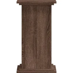 Discount Plantestativ i konstrueret træ - Stabil & tidløst design | Farve: Brun egetræsfarve | Størrelse: 33x33x60 cm Plantestativer