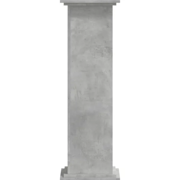 Discount Plantestativ i konstrueret træ - Blomsterstativ | Størrelse: 33x33x100 cm | Farve: Betongrå Plantestativer