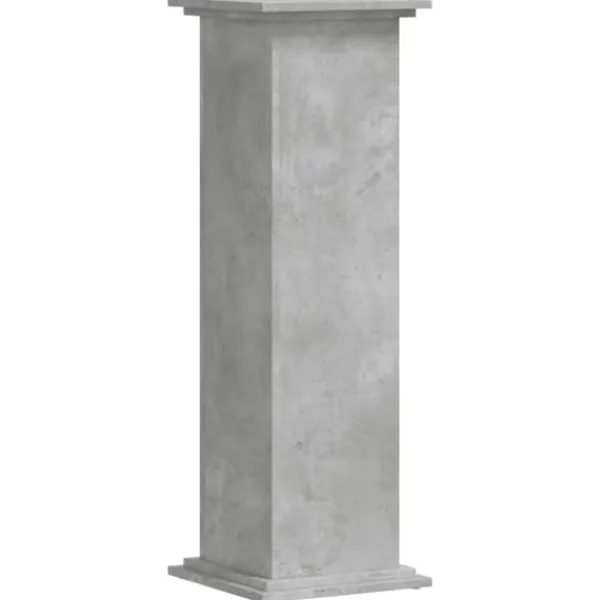 Discount Plantestativ i konstrueret træ - Blomsterstativ | Størrelse: 33x33x100 cm | Farve: Betongrå Plantestativer