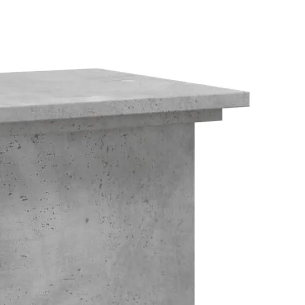Discount Plantestativ i konstrueret træ - Blomsterstativ | Størrelse: 33x33x100 cm | Farve: Betongrå Plantestativer