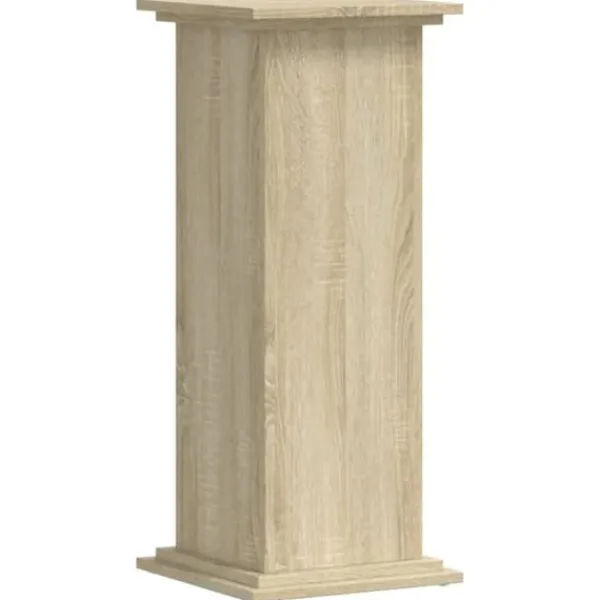 Clearance Plantestativ i konstrueret træ - Tidløst design | Størrelse: 33x33x80 cm | Farve: Sonoma-eg Plantestativer