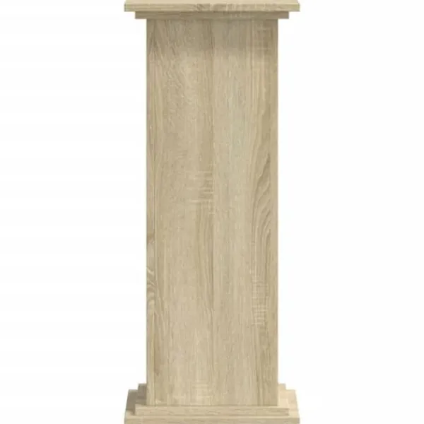 Clearance Plantestativ i konstrueret træ - Tidløst design | Størrelse: 33x33x80 cm | Farve: Sonoma-eg Plantestativer