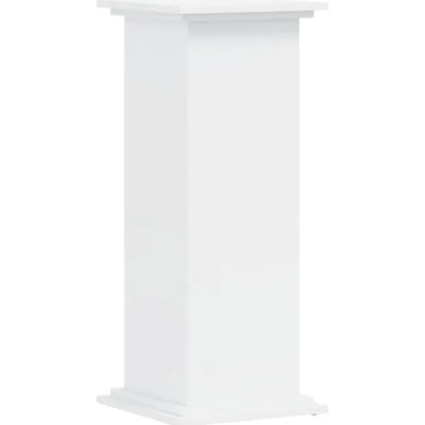 Plantestativer^Plantestativ i konstrueret træ - Minimalistisk design | Størrelse: 33x33x80 cm | Farve: Hvid