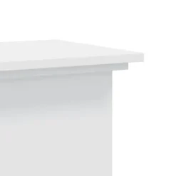 Plantestativer^Plantestativ i konstrueret træ - Minimalistisk design | Størrelse: 33x33x80 cm | Farve: Hvid
