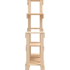 Discount Plantestativ i massivt fyrretræ - Plantehylde til indendørs og udendørs brug | Størrelse: 92x25x97 cm Plantestativer