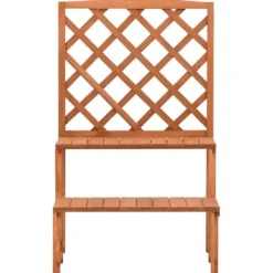 Hot Plantestativ med espalier i massivt grantræ | Størrelse: 70x42x115 cm Plantestativer