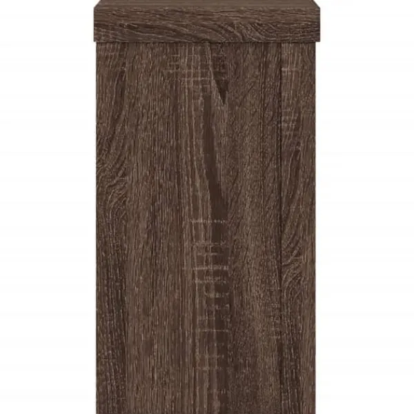 Outlet Plantestativ sæt 2 stk. i konstrueret træ - Slidstærk | Farve: Brun eg | Størrelse: 10x10x18 cm Plantestativer
