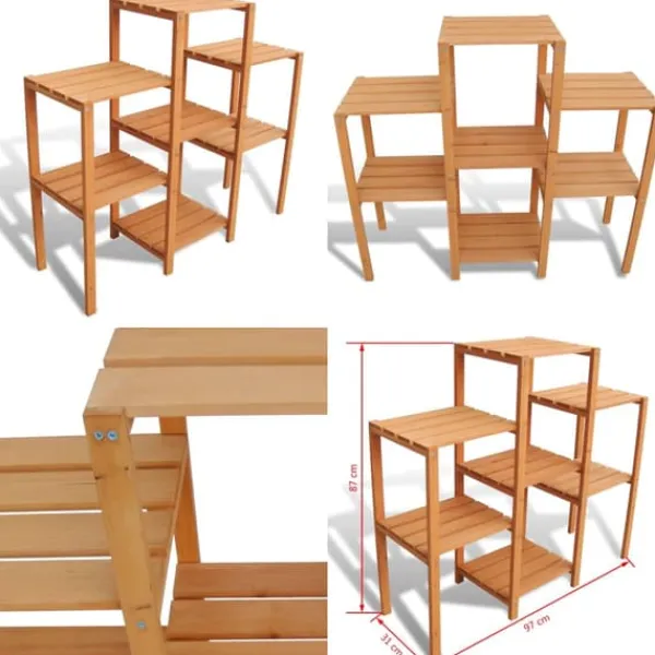 Sale Plantestativ til haven 97 x 31 x 87 cm - Plantestander - Plantestandere - Home & Living Plantestativer