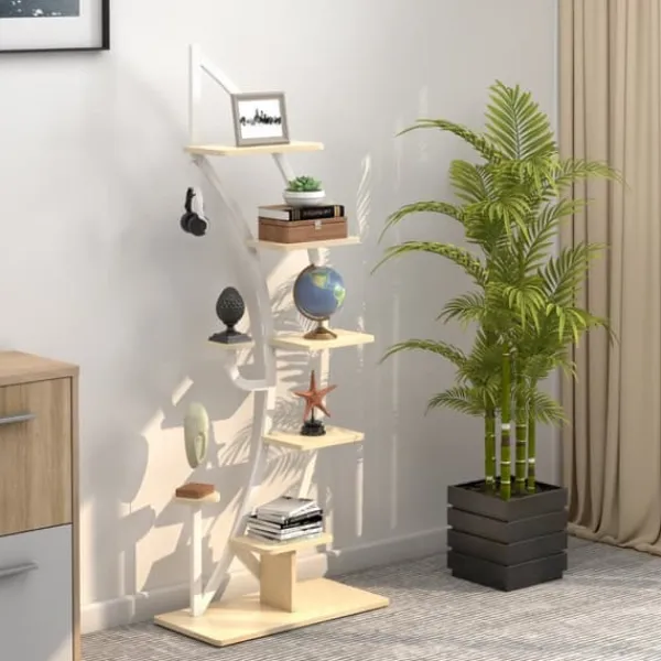 Sale Plantestativ, 60x30x155 cm - materiale: spånplade, mdf-plade, stål Plantestativer