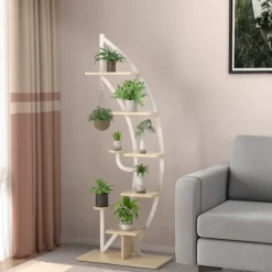 Sale Plantestativ, 60x30x155 cm - materiale: spånplade, mdf-plade, stål Plantestativer