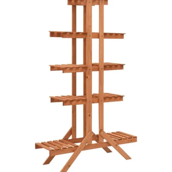 Discount Plantestativ 83x25x132 cm massivt fyrretræ - Plantestativ - Plantestativer - Home & Living Plantestativer