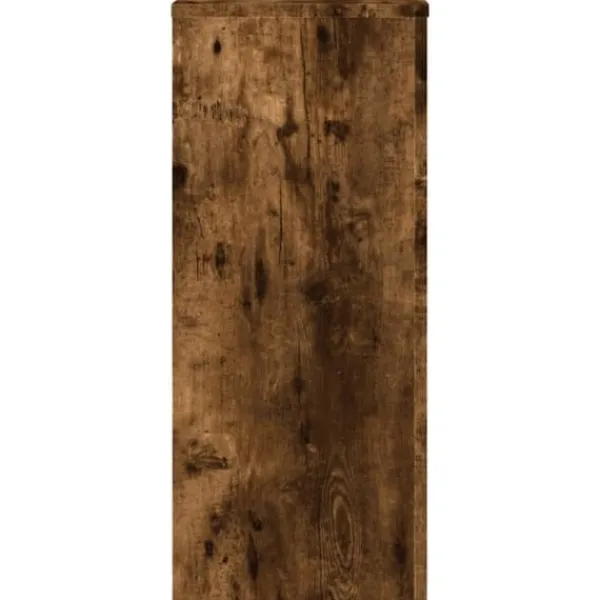 Hot Plantestativer 2 stk. - Robust blomsterstativ i konstrueret træ | Størrelse: 30x30x70 cm | Farve: Røget eg Plantestativer