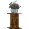 Plantestativer^Plantestativer 2 stk. - Slidstærkt konstrueret træ | Størrelse: 30x30x40 cm | Farve: Røget eg