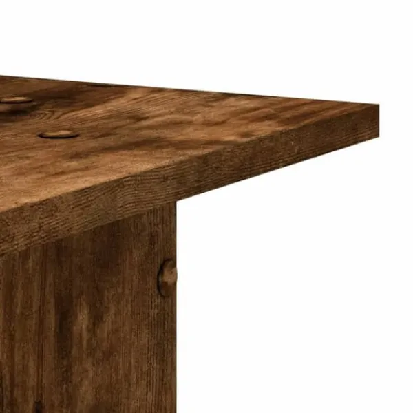 Plantestativer^Plantestativer 2 stk. - Slidstærkt konstrueret træ | Størrelse: 30x30x40 cm | Farve: Røget eg