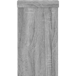 Clearance Plantestativer 2 stk. - Slidstærkt trædesign | Farve: Grå sonoma-eg | Størrelse: 10x10x18 cm Plantestativer