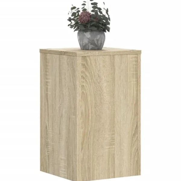 Plantestativer^Plantestativer 2 stk. - Slidstærkt konstrueret træ i sonoma-eg | Størrelse: 30x30x50 cm