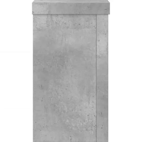 Plantestativer^Plantestativer 2 stk. - Slidstærkt konstrueret træ | Farve: Betongrå | Størrelse: 10x10x18 cm
