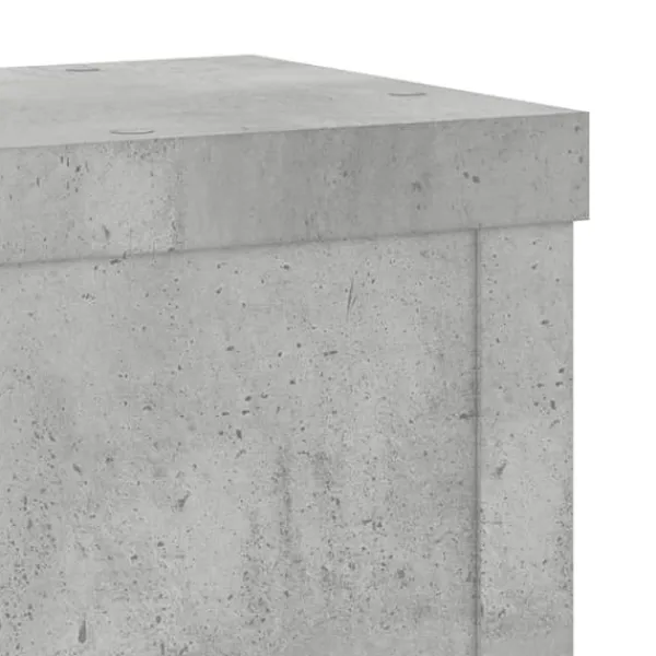 Plantestativer^Plantestativer 2 stk. - Slidstærkt konstrueret træ | Farve: Betongrå | Størrelse: 10x10x18 cm