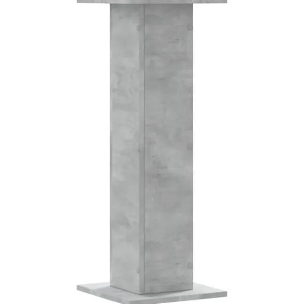 Plantestativer^Plantestativer 2 stk. - Stabilt trædesign | Størrelse: 30x30x80 cm | Farve: Betongrå