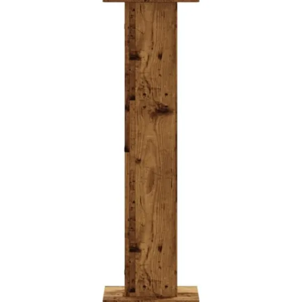 Plantestativer^Plantestativer 2 stk. - Stabilt konstrueret træ | Størrelse: 30x30x95 cm | Farve: Antik træ