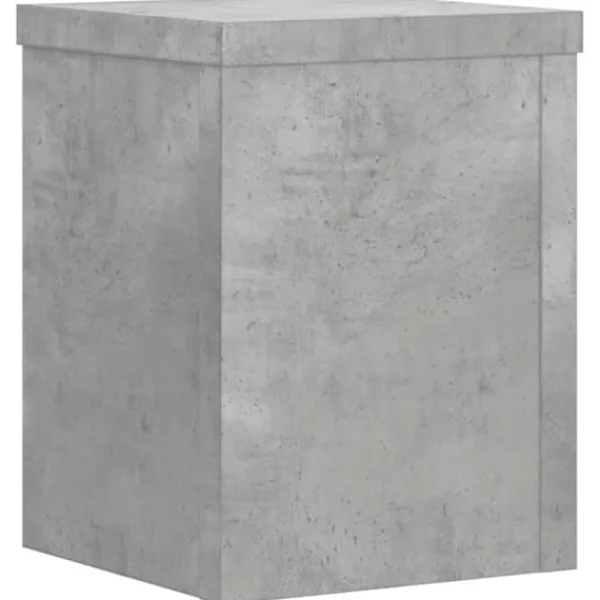 Plantestativer^Plantestativer 2 stk. - Stabilt træ design til planter | Størrelse: 15x15x20 cm | Farve: Betongrå