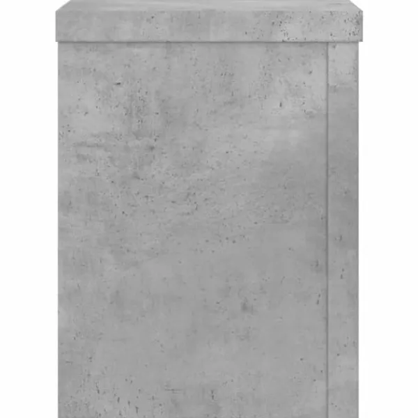 Plantestativer^Plantestativer 2 stk. - Stabilt træ design til planter | Størrelse: 15x15x20 cm | Farve: Betongrå
