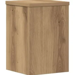 Plantestativer^Plantestativer 2 stk. i konstrueret træ - Slidstærke og stilrene | Størrelse: 20x20x30 cm | Farve: Egetræsfarvet