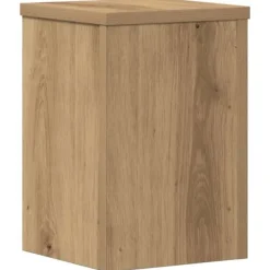 Plantestativer^Plantestativer 2 stk. i konstrueret træ - Slidstærke og stilrene | Størrelse: 20x20x30 cm | Farve: Egetræsfarvet