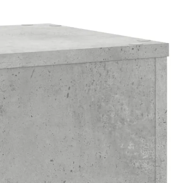 Outlet Plantestativer 2 stk. i konstrueret træ - Slidstærk design | Størrelse: 30x30x70 cm | Farve: Betongrå Plantestativer