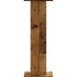 Plantestativer^Plantestativer 2 stk. til indendørs planter - Stabile i konstrueret træ | Størrelse: 30x30x80 cm | Farve: Antikt træ