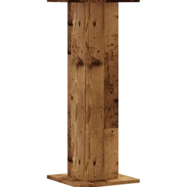 Plantestativer^Plantestativer 2 stk. til indendørs planter - Stabile i konstrueret træ | Størrelse: 30x30x80 cm | Farve: Antikt træ