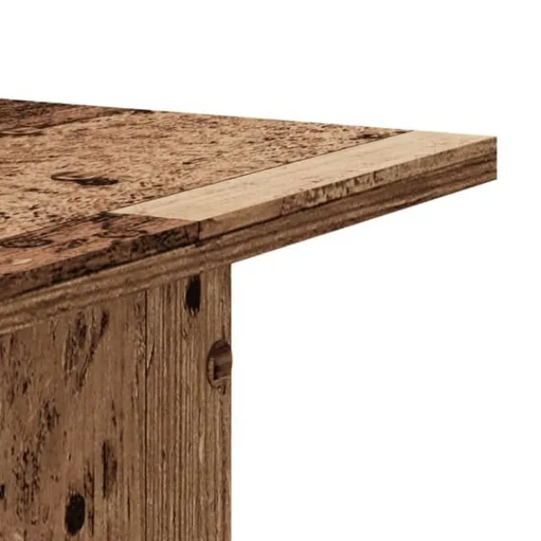 Plantestativer^Plantestativer 2 stk. til indendørs planter - Stabile i konstrueret træ | Størrelse: 30x30x80 cm | Farve: Antikt træ