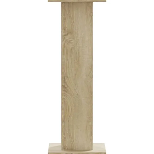 Best Plantestativer i 2-pak - Hule træstativ | Størrelse: 30x30x80 cm | Farve: Sonoma-eg Plantestativer