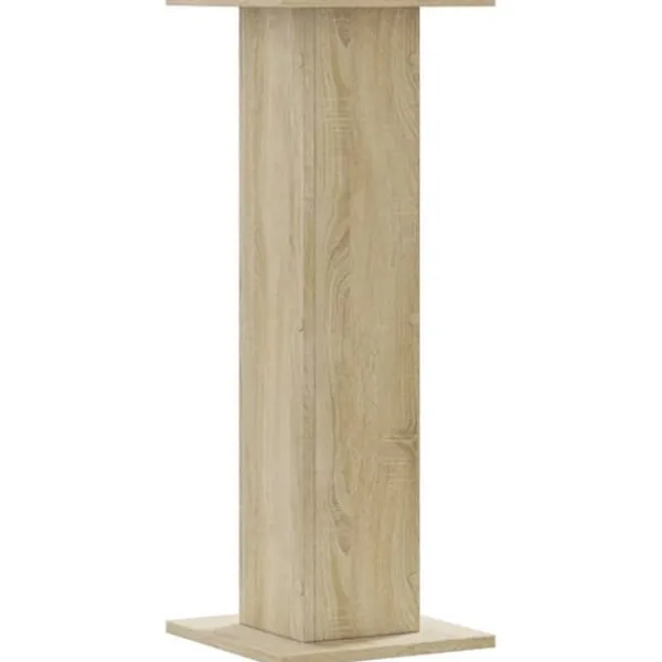 Best Plantestativer i 2-pak - Hule træstativ | Størrelse: 30x30x80 cm | Farve: Sonoma-eg Plantestativer