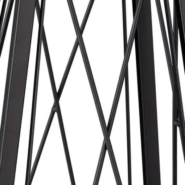 Planteunderstøttelse Obelisk, 132x36x34 cm, Sort Krukker & Plantebeholdere
