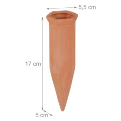 Hot Plantevandingsdispenser sæt, 17x5,5x5 cm, terrakotta Vanding