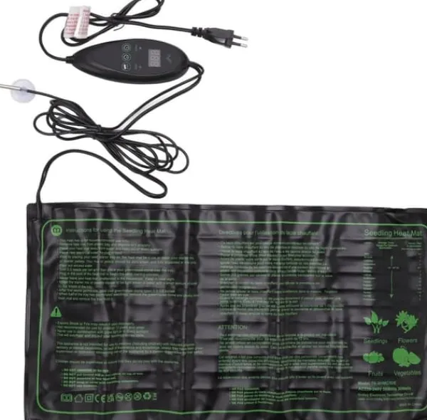Hot Plantevarmepude 220V-240V 30W 6-trins termostat PVC silikone varmepude til planteisolering om vinteren Kit Til Plante- & Urtedyrkning