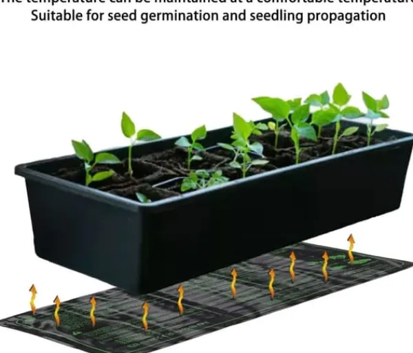 Hot Plantevarmepude 220V-240V 30W 6-trins termostat PVC silikone varmepude til planteisolering om vinteren Kit Til Plante- & Urtedyrkning