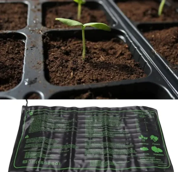 Hot Plantevarmepude 220V-240V 30W 6-trins termostat PVC silikone varmepude til planteisolering om vinteren Kit Til Plante- & Urtedyrkning