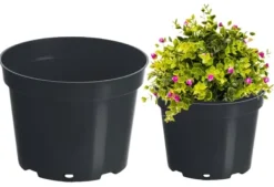 Krukker & Plantebeholdere^Plastikproduktionsgryde sort 10l 28 cm