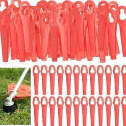 Online Plastreserveknive, 50/100 stk. plæneklipperknive, plastplæneklipperknive, plastplæneklipperknive til have- og kanttrimmere Havemaskiner