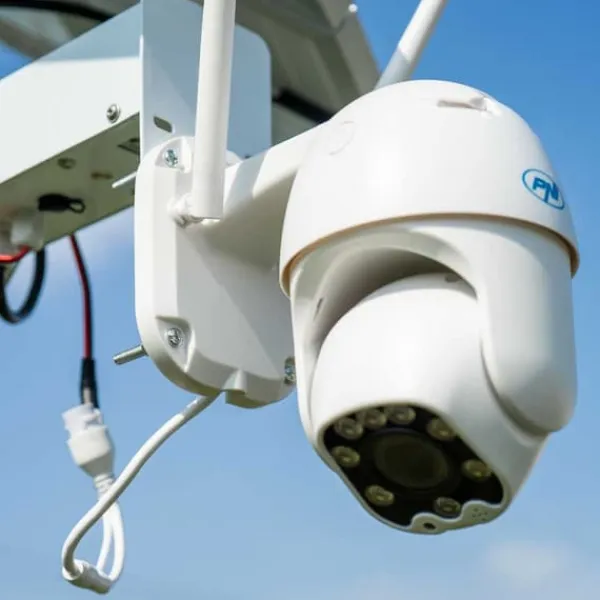 Sikkerhedsmonitorer & Videokameraer^Pni Cámara Seguridad Con Panel Solar Ip60 Hvid