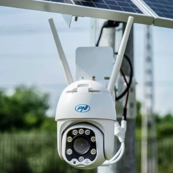 Sikkerhedsmonitorer & Videokameraer^Pni Cámara Seguridad Con Panel Solar Ip60 Hvid