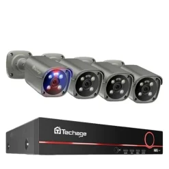 Hot POE Kamera System, 5MP Opløsning, AI Ansigtsgenkendelse, Ingen, 8CH 4 stk Kamera 8MP Sikkerhedsmonitorer & Videokameraer