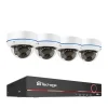 New POE NVR CCTV-system, 5MP indendørs dome audio IP-kamera, fjernvideo sikkerhed., , 3T, 8CH NVR and 4 Camera Sikkerhedsmonitorer & Videokameraer