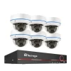 POE NVR CCTV-system, 5MP indendørs dome audio IP-kamera, fjernvideo sikkerhed., , None, 8CH NVR and 6 Camera Sikkerhedsmonitorer & Videokameraer