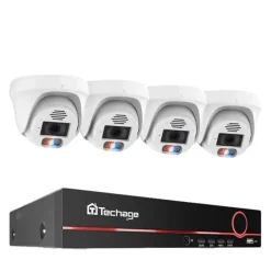 Sikkerhedsmonitorer & Videokameraer^POE Sikkerhedskamera System, 4K Opløsning, Ansigtsgenkendelse, , 3T(户外运动), 8CH 4pcs 8MP Cameras