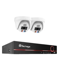 Sikkerhedsmonitorer & Videokameraer^POE Sikkerhedskamera System, 4K Opløsning, Ansigtsgenkendelse, , 3T(户外运动), 8CH 2pcs 5MP Camera