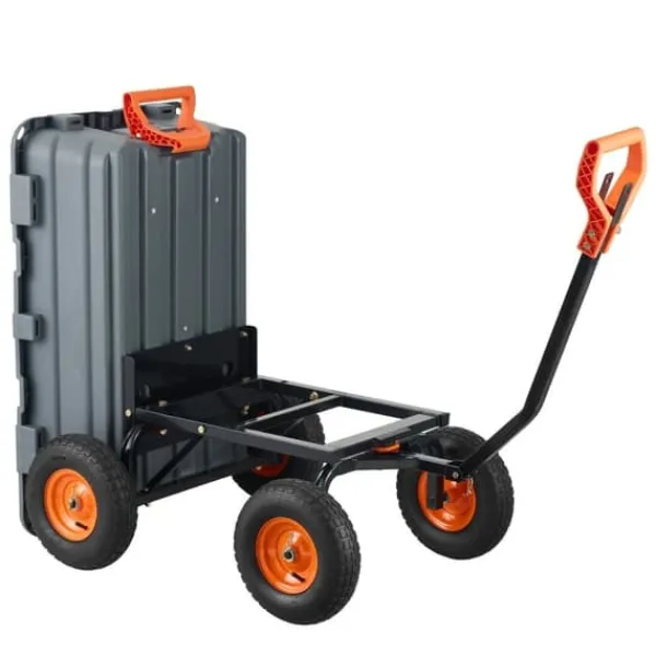 Poly Garden Dump Cart, kraftig yardvogn, 6.48 cu.ft, 1200 lbs, holdbar, alsidig, nem at bruge Haveværktøj