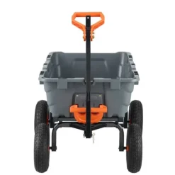 Poly Garden Dump Cart, kraftig yardvogn, 6.48 cu.ft, 1200 lbs, holdbar, alsidig, nem at bruge Haveværktøj